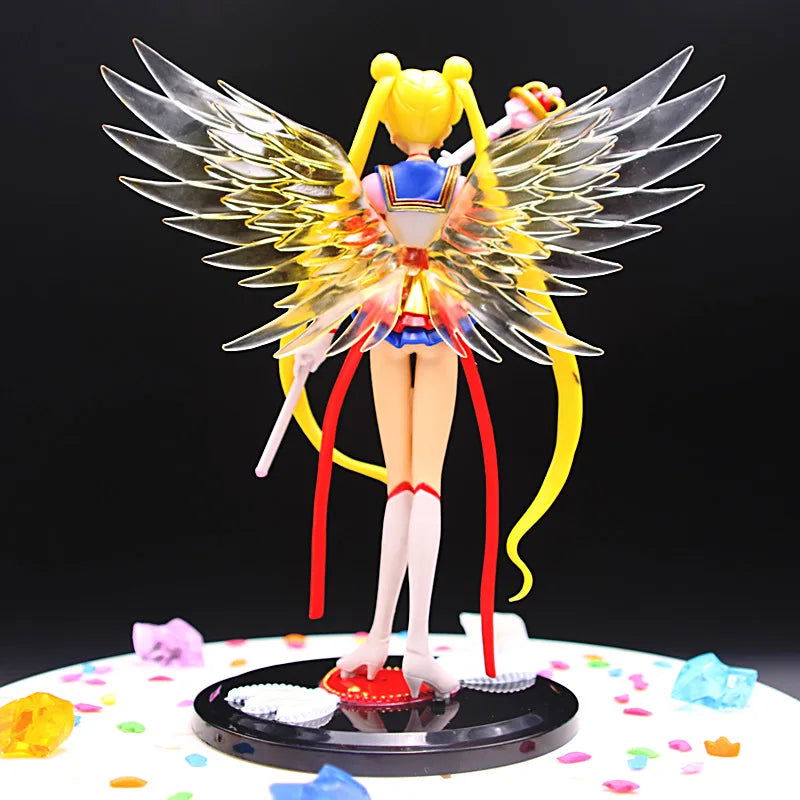 Eternal Sailor Moon Cake Ornaments Tsukino Usagi Action Figure Decoration Collection Doll Anime Model Toys for Birthday Gifts - Slobuy