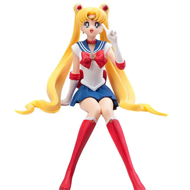 Eternal Sailor Moon Cake Ornaments Tsukino Usagi Action Figure Decoration Collection Doll Anime Model Toys for Birthday Gifts - Slobuy