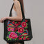 Ethnic Phoenix Embroidered Women's Shoulder Bag Receptor Embroidered Canvas Casual Bag - Slobuy