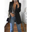 European and American Fashion Casual Suit Polo Neck Slim Fit Cardigan Temperament Women's  Coat Spring and Autumn 2024 - Slobuy
