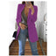 European and American Fashion Casual Suit Polo Neck Slim Fit Cardigan Temperament Women's  Coat Spring and Autumn 2024 - Slobuy
