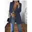 European and American Fashion Casual Suit Polo Neck Slim Fit Cardigan Temperament Women's  Coat Spring and Autumn 2024 - Slobuy