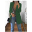 European and American Fashion Casual Suit Polo Neck Slim Fit Cardigan Temperament Women's  Coat Spring and Autumn 2024 - Slobuy
