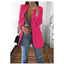 European and American Fashion Casual Suit Polo Neck Slim Fit Cardigan Temperament Women's  Coat Spring and Autumn 2024 - Slobuy
