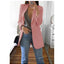 European and American Fashion Casual Suit Polo Neck Slim Fit Cardigan Temperament Women's  Coat Spring and Autumn 2024 - Slobuy