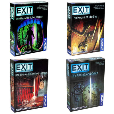 Exit Game The Abandoned Cabin The Haunted Roller Coaster Dead Man on The Orient Express The House of Riddles Card  Board Game - Slobuy