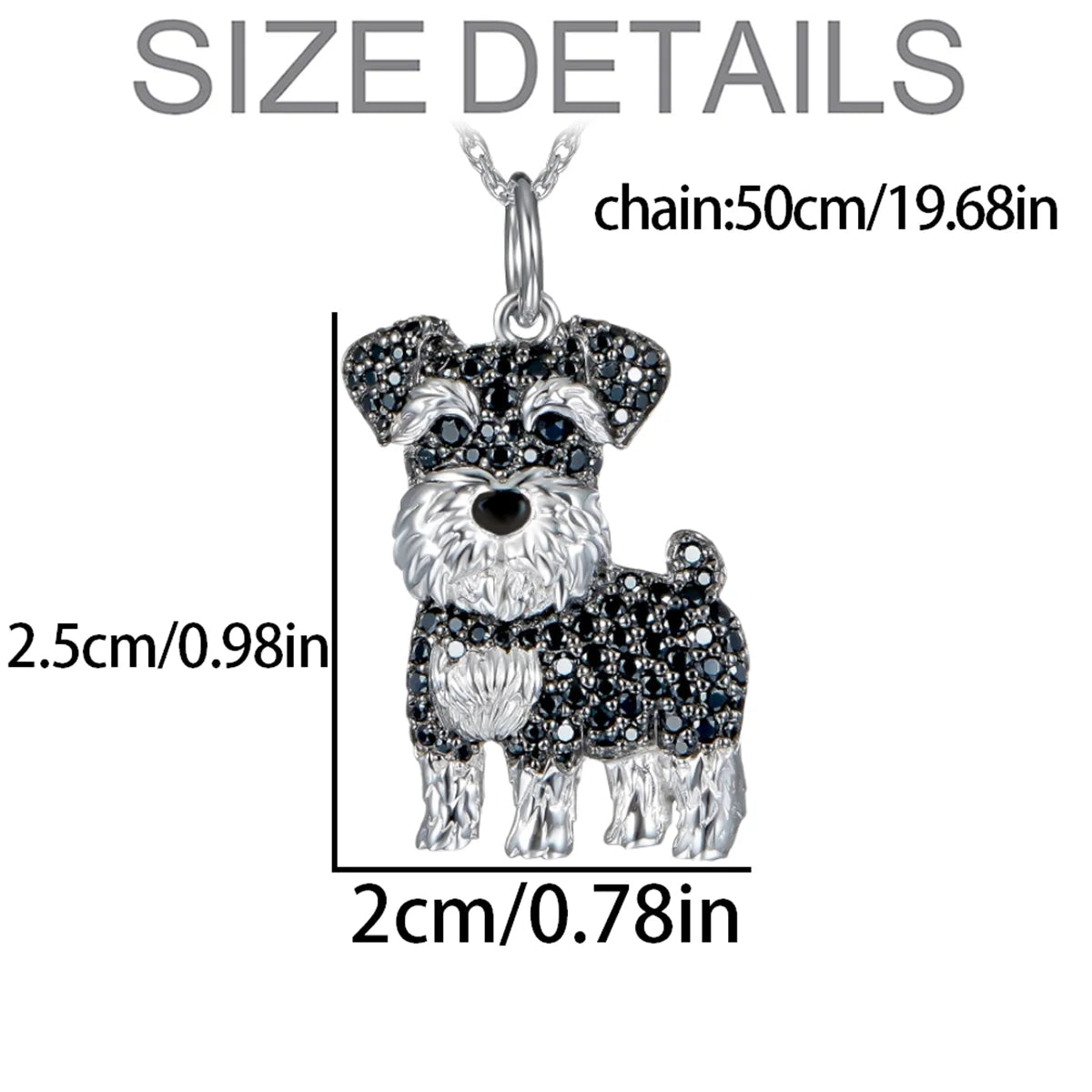 Exquisite and Cute Schnauzer Dog Pendant Necklace for Women Elegant Pet Puppy Jewelry Animal Accessories Dog Lovers Gift - Slobuy