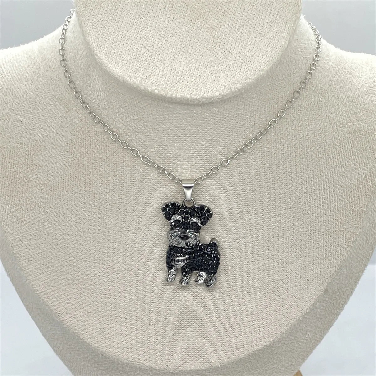 Exquisite and Cute Schnauzer Dog Pendant Necklace for Women Elegant Pet Puppy Jewelry Animal Accessories Dog Lovers Gift - Slobuy