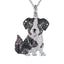Exquisite and Cute Schnauzer Dog Pendant Necklace for Women Elegant Pet Puppy Jewelry Animal Accessories Dog Lovers Gift - Slobuy