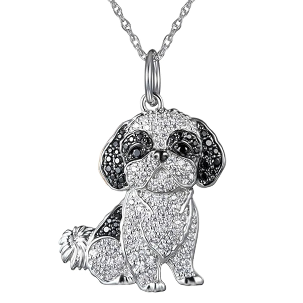 Exquisite and Cute Schnauzer Dog Pendant Necklace for Women Elegant Pet Puppy Jewelry Animal Accessories Dog Lovers Gift - Slobuy