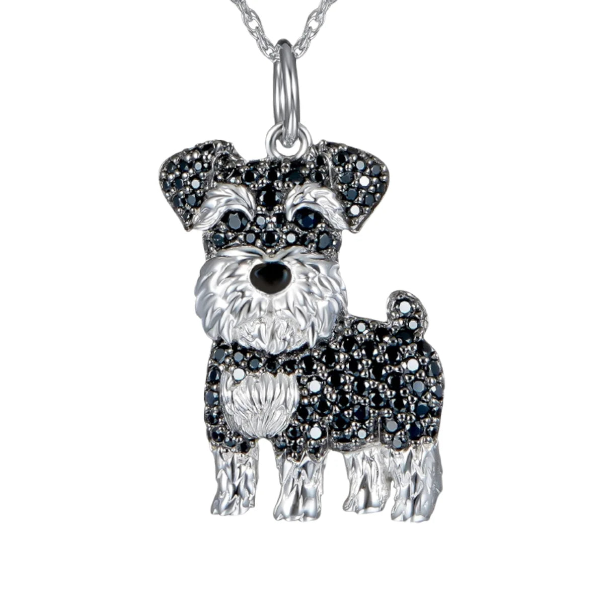 Exquisite and Cute Schnauzer Dog Pendant Necklace for Women Elegant Pet Puppy Jewelry Animal Accessories Dog Lovers Gift - Slobuy