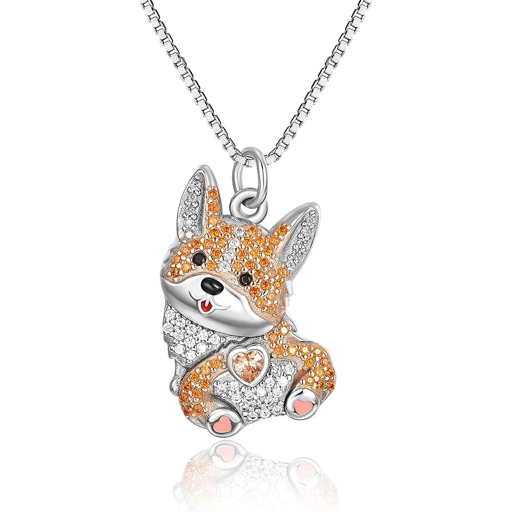 Exquisite and Cute Schnauzer Dog Pendant Necklace for Women Elegant Pet Puppy Jewelry Animal Accessories Dog Lovers Gift - Slobuy