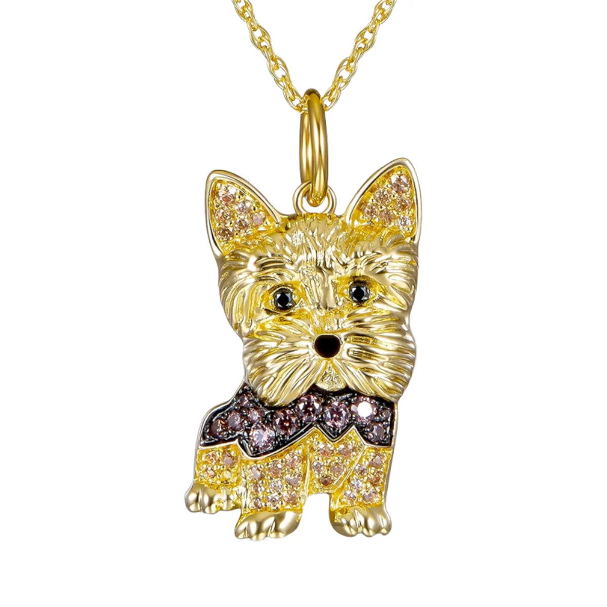 Exquisite and Cute Schnauzer Dog Pendant Necklace for Women Elegant Pet Puppy Jewelry Animal Accessories Dog Lovers Gift - Slobuy