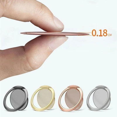 Extremely Thin Luxury Metal Mobile Phone Socket Holder Universal Telephone Magnetic Car Bracket Stand Accessories Finger Ring - Slobuy