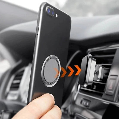 Extremely Thin Luxury Metal Mobile Phone Socket Holder Universal Telephone Magnetic Car Bracket Stand Accessories Finger Ring - Slobuy