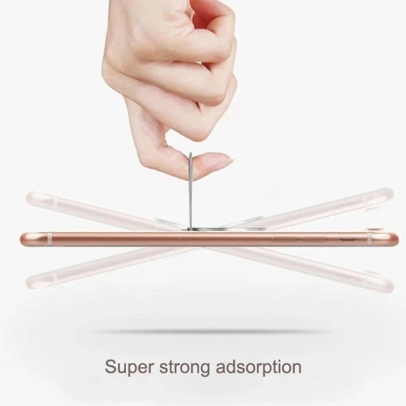 Extremely Thin Luxury Metal Mobile Phone Socket Holder Universal Telephone Magnetic Car Bracket Stand Accessories Finger Ring - Slobuy