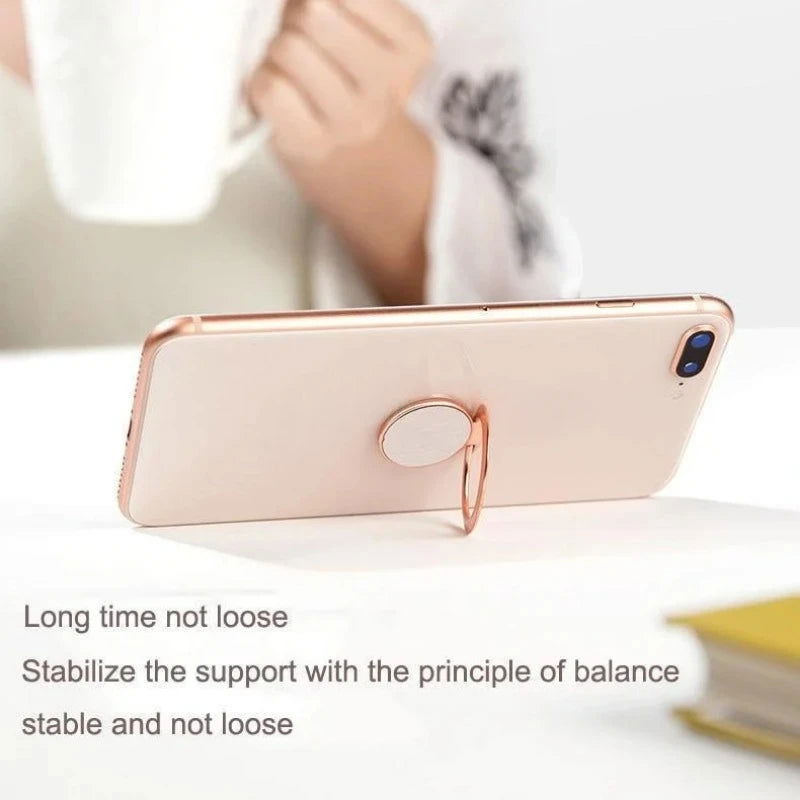 Extremely Thin Luxury Metal Mobile Phone Socket Holder Universal Telephone Magnetic Car Bracket Stand Accessories Finger Ring - Slobuy