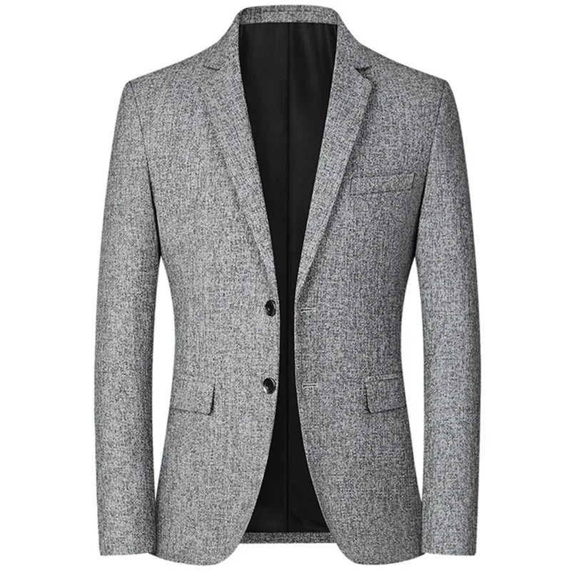 FGKKS 2023 Spring Autumn Blazers Men Fashion Slim Casual Business Handsome Suits Brand Men's Blazers Tops - Slobuy