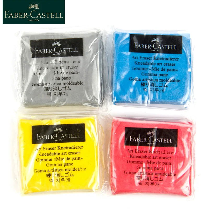 Faber-Castell Plasticity Rubber Soft Art Eraser Wipe highlight Kneaded Rubber For Art Pianting Design Sketch Eraser Stationery - Slobuy