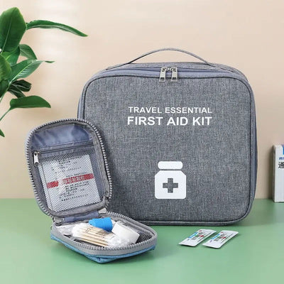 Family First Aid Kit Portable Outdoor Travel Storage Bag Household Large Capacity Layered Medicine Storage Bag - Slobuy