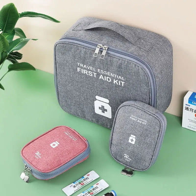 Family First Aid Kit Portable Outdoor Travel Storage Bag Household Large Capacity Layered Medicine Storage Bag - Slobuy
