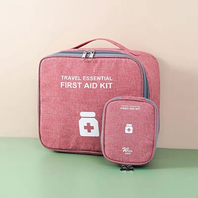 Family First Aid Kit Portable Outdoor Travel Storage Bag Household Large Capacity Layered Medicine Storage Bag - Slobuy