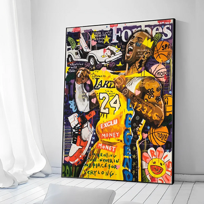 Famous Basketball Player Celebrities Poster Good Prints and Posters Waterproof Paper Coffee House Bar Posters Wall Stickers - Slobuy
