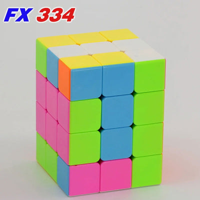 FanXin Magic Cube 3x3x4 Stickerless Magico Cubo 334 Twist Wisdom Brain Teaser Toys Logic Professional Educational Game Tools 큐브 - Slobuy