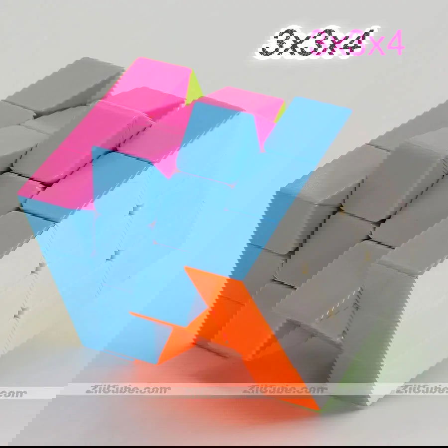 FanXin Magic Cube 3x3x4 Stickerless Magico Cubo 334 Twist Wisdom Brain Teaser Toys Logic Professional Educational Game Tools 큐브 - Slobuy