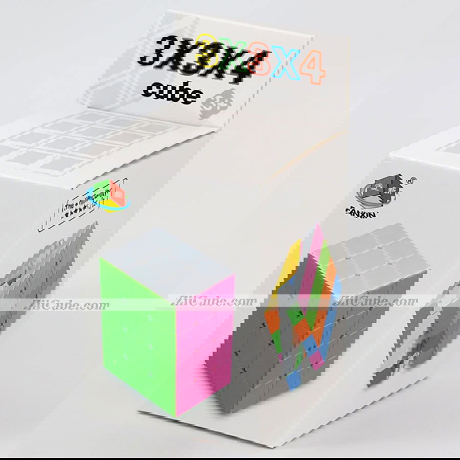 FanXin Magic Cube 3x3x4 Stickerless Magico Cubo 334 Twist Wisdom Brain Teaser Toys Logic Professional Educational Game Tools 큐브 - Slobuy