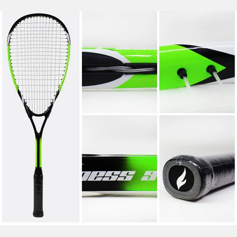 Fangcan Professional Squash Racket Racquet Aluminum With Carbon Fiber Material For Squash Sport Training Beginner With Carry Bag - Slobuy