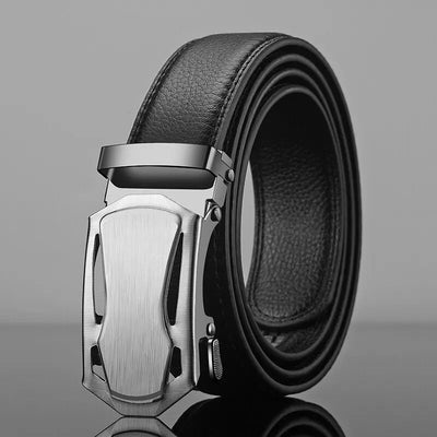 Fashion Business Men'S Belt Genuine Luxury Brand Belt Metal Buckle Belt High-Quality PU Leather Soft Belt With Cargo Pants Jeans - Slobuy