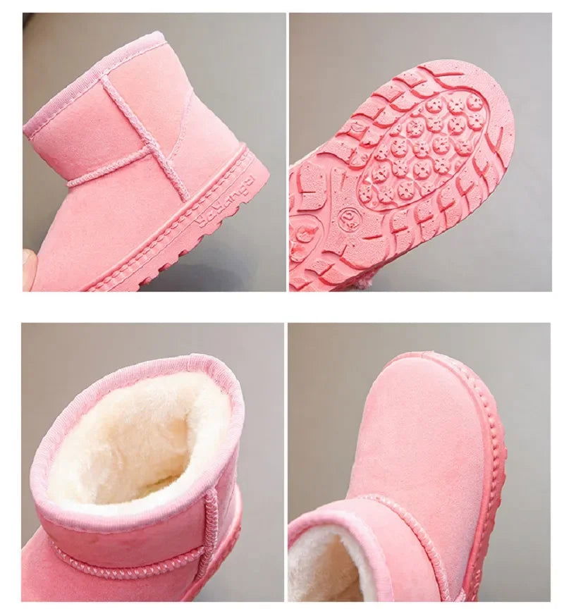 Fashion Children Casual Shoes Girls Boys Cotton Snow Boots Warm Kids Boots Boy Winter Cotton Shoes Sneakers ботинки мартин - Slobuy
