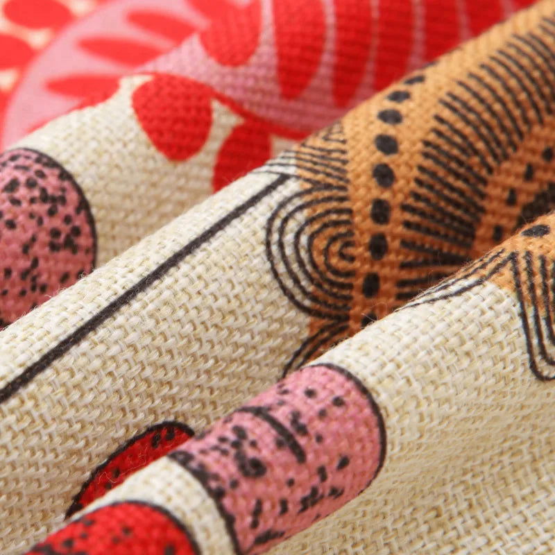 Fashion Cotton Linen Flower Pattern Throw Pillow Case Cushion Cover Seat Car Home Decor Sofa Bed Decorative Pillowcase Cojines - Slobuy