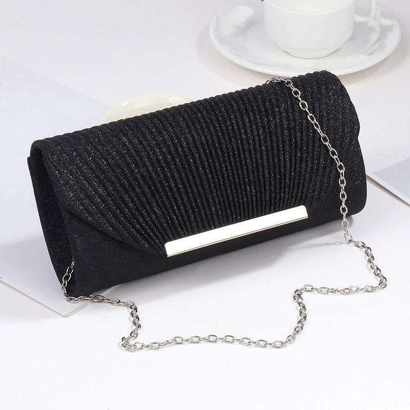 Fashion Elegant Clutch Bag New 2023 Hot Selling Chain Dinner Bag Bride Bridesmaid Lady Handbag Factory Outlet - Slobuy
