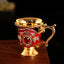 Fashion Europe and The United States Style Creative Home Metal White Wine Cup Alloy Pattern Gems Decorated Classical Wine Sets - Slobuy