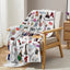 Fashion Girl Blanket Printed Throw Blanket Plush Fluffy Flannel Fleece Blanket Soft Throws for Sofa Couch and Bed - Slobuy