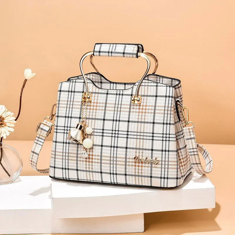 Fashion Handbag Crossbody Bags for Women Faux Leather Bag Adjustable Strap Top Handle Bag Large Capacity Shoulder Bags Totes - Slobuy