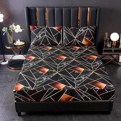 Fashion Magic space Bed Fitted Sheets Sábanas Mattress Cover with Elastic Microfiber 90*200*30 120*200*30cm(no pillowcase) - Slobuy