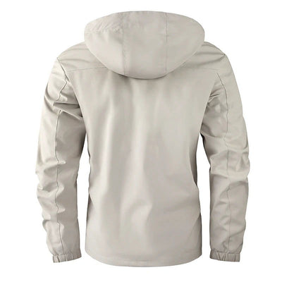 Fashion Men's Casual Windbreaker Jackets Hooded Jacket Man Waterproof Outdoor Soft Shell Winter Coat Clothing Warm Plus Size - Slobuy