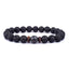 Fashion Natural Lava Stone Wooden Beads Energy Yogi Elastic Stand Bracelet Bangle For Men Accessorie Jewelry Valentine Gift - Slobuy