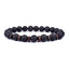 Fashion Natural Lava Stone Wooden Beads Energy Yogi Elastic Stand Bracelet Bangle For Men Accessorie Jewelry Valentine Gift - Slobuy