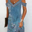 Fashion Party Dress For Women Summer Elegant Floral Printed Vintage Dress Casual Lady A-Line Dress - Slobuy