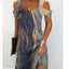Fashion Party Dress For Women Summer Elegant Floral Printed Vintage Dress Casual Lady A-Line Dress - Slobuy