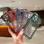 Fashion Plating Clear Wallet Phone Cases For Apple iPhone 15 14 13 12 11 Pro Max Plus Shockproof Cover Card Holder Accessories - Slobuy