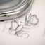 Fashion Punk Irregular Liquid Earrings Hip-Hop Personality Metal Hollow Earrings Clip Girls Party Jewelry Gifts Y2K Accessories - Slobuy