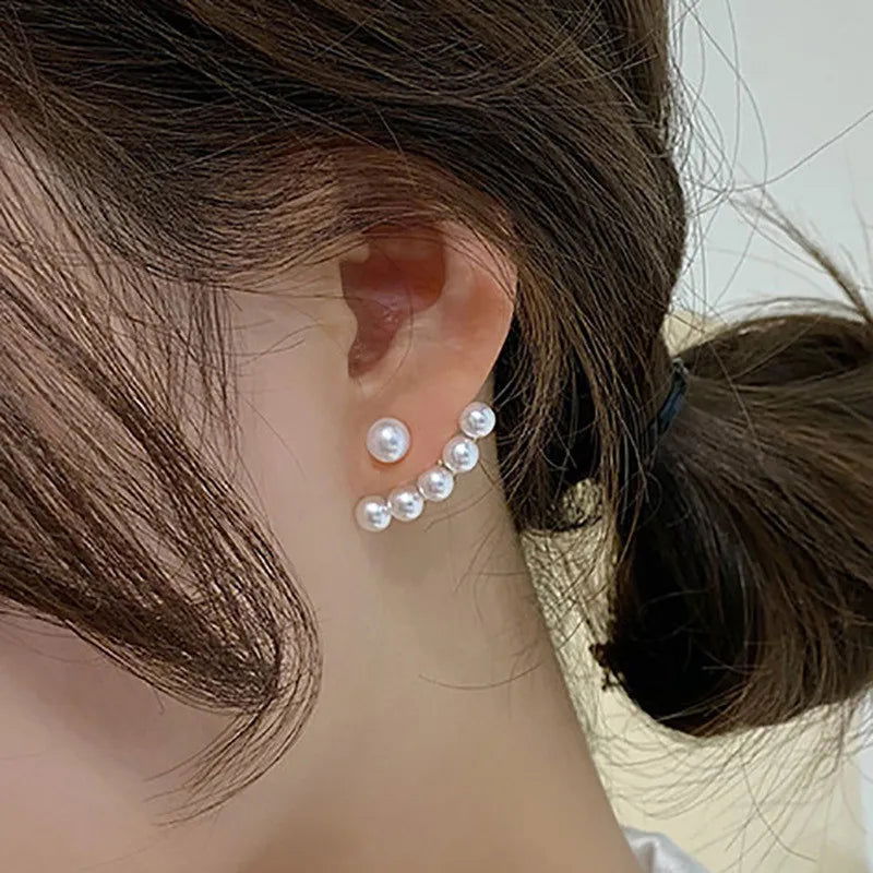 Fashion Punk Irregular Liquid Earrings Hip-Hop Personality Metal Hollow Earrings Clip Girls Party Jewelry Gifts Y2K Accessories - Slobuy