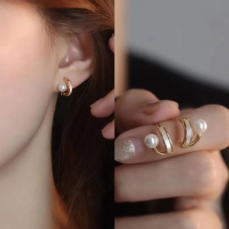 Fashion Punk Irregular Liquid Earrings Hip-Hop Personality Metal Hollow Earrings Clip Girls Party Jewelry Gifts Y2K Accessories - Slobuy