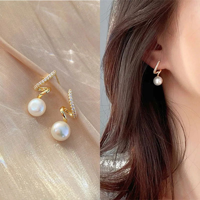 Fashion Punk Irregular Liquid Earrings Hip-Hop Personality Metal Hollow Earrings Clip Girls Party Jewelry Gifts Y2K Accessories - Slobuy