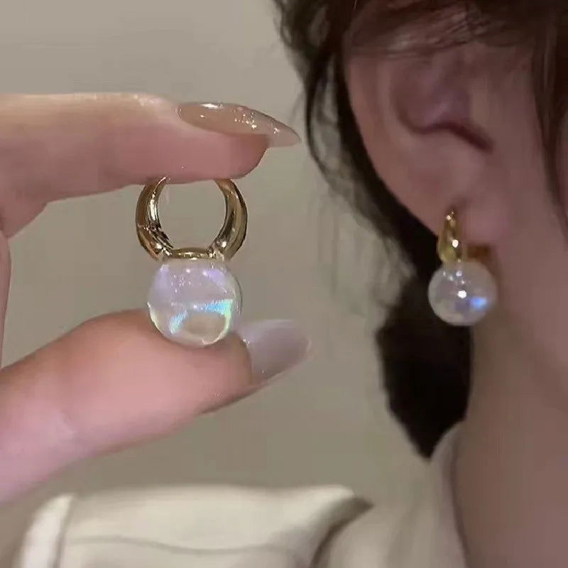 Fashion Punk Irregular Liquid Earrings Hip-Hop Personality Metal Hollow Earrings Clip Girls Party Jewelry Gifts Y2K Accessories - Slobuy